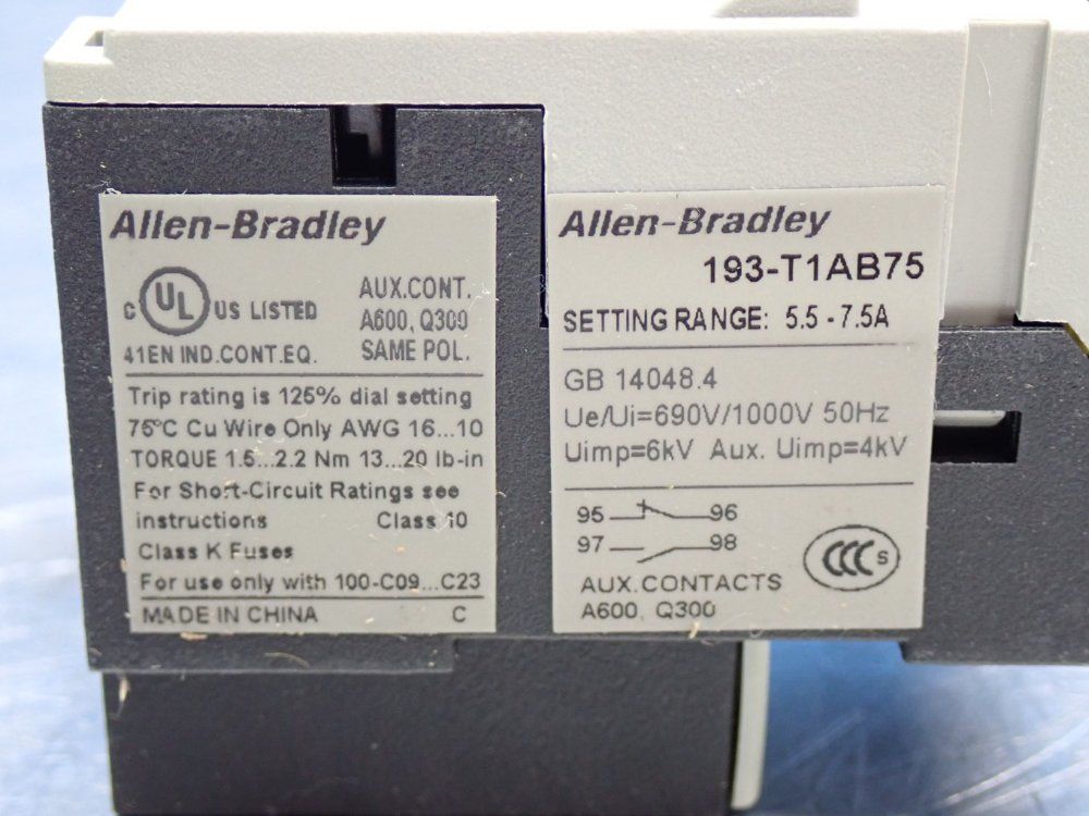 Allen Bradley Thermal Overload Relay Module