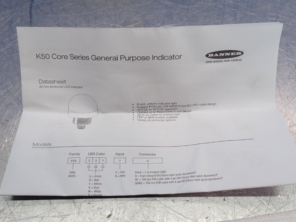 Banner General Purpose Indicator Light