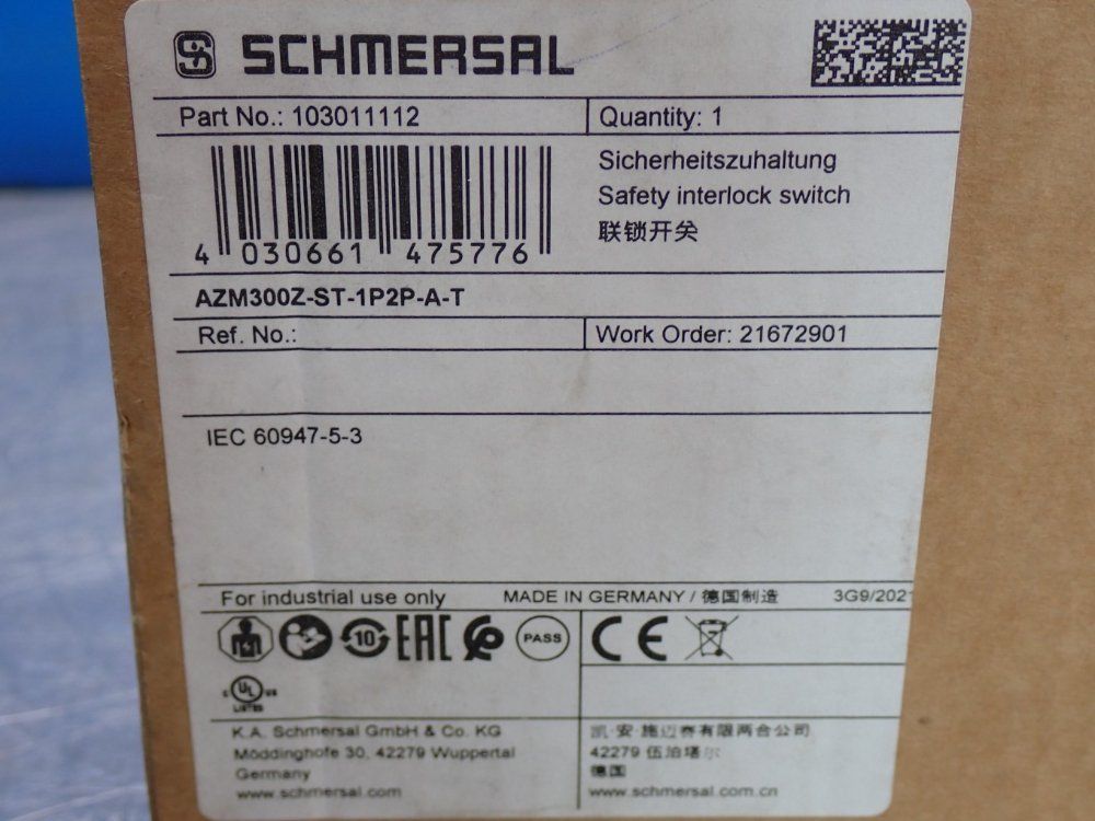 Schmersal Electronic Solenoid Interlock