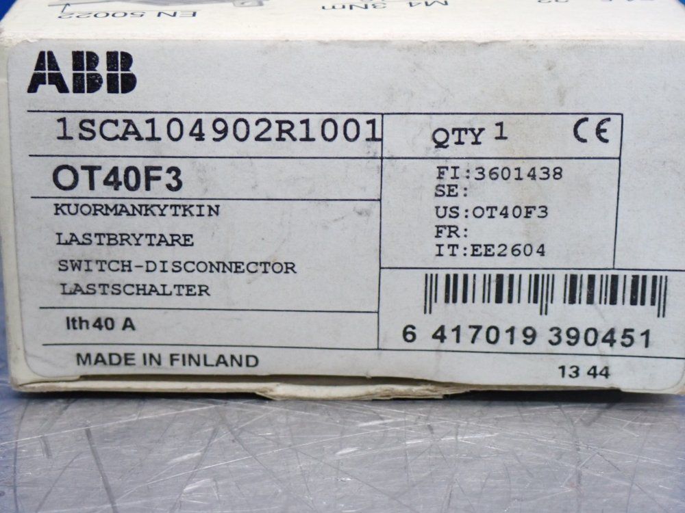Abb Ot40f3 Switchdisconnector