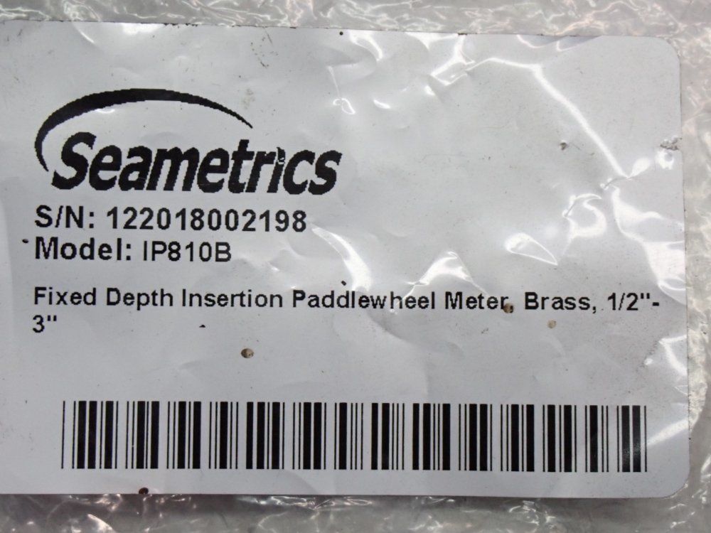 Seametrics Fixed Depth Insertion Paddlewheel Meter