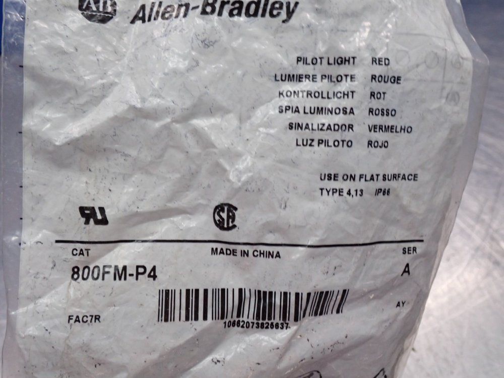 Allen Bradley Pilot Light Red 