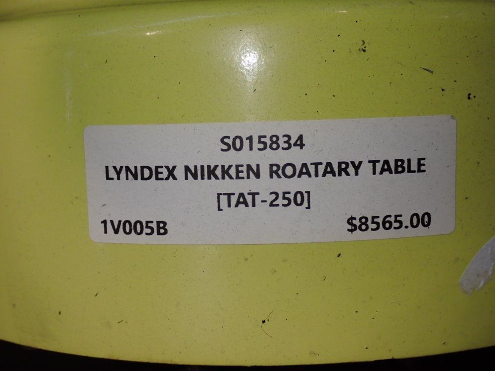 Lyndex Nikken Rotary Table