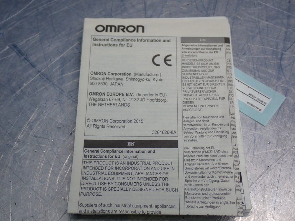 Omron Cj2 Series Programmable Logic Controller Cpu Unit