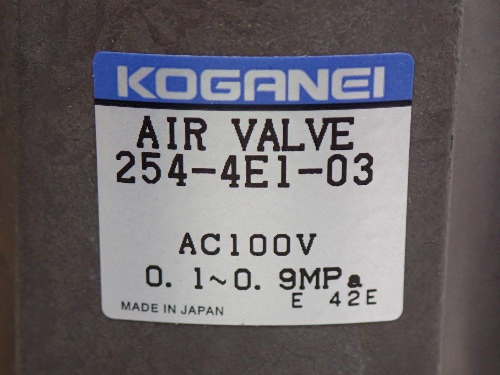 Koganei Pneumatic Air Valve Module - 254-4e1-03