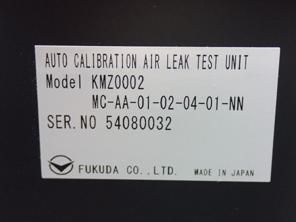 Fukuda Auto Calibration Air Leak Test Unit - Kmz-0002