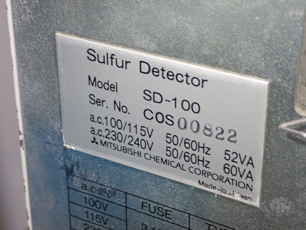 Mitsubishi Trace Sulfer Analyzer