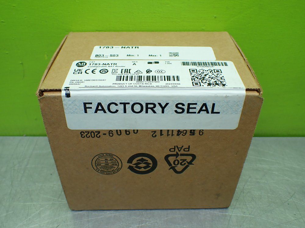 Allen-bradley Configurable Nat Router. Factory Sealed - 1783-natr