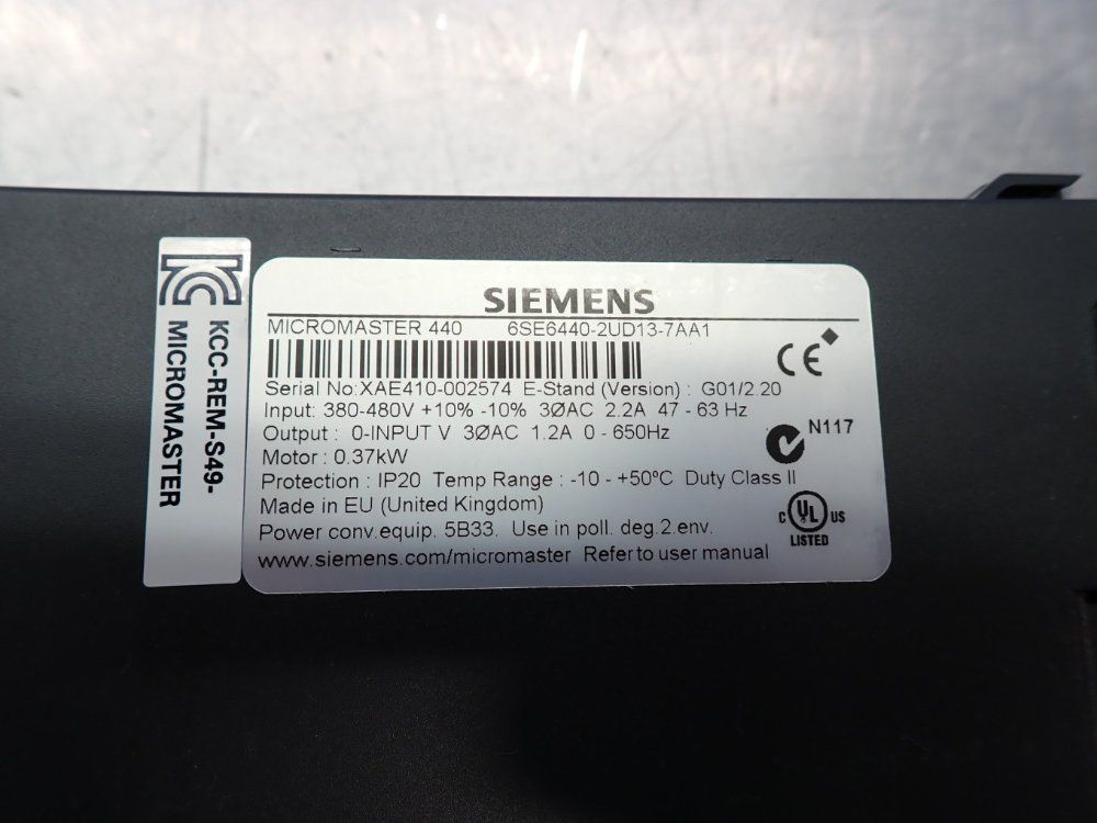 Siemens Variable Frequency Drive