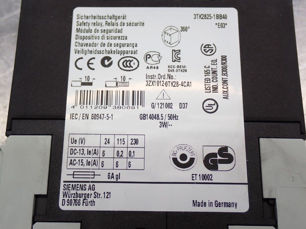 Siemens Safety Relay