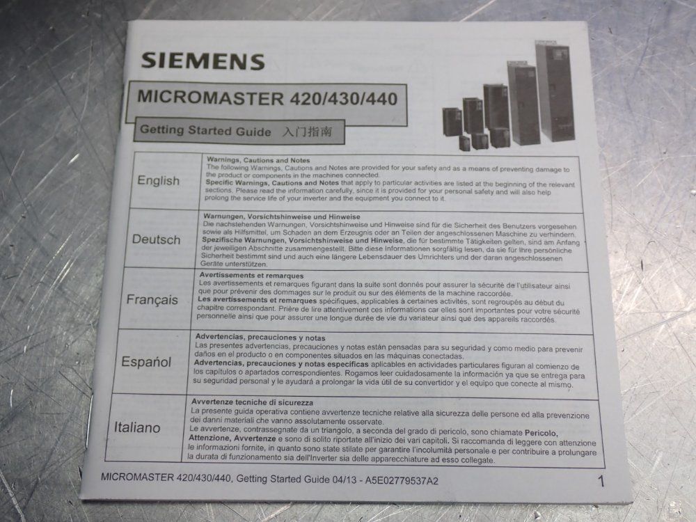 Siemens Micromaster 440 Drive Unit