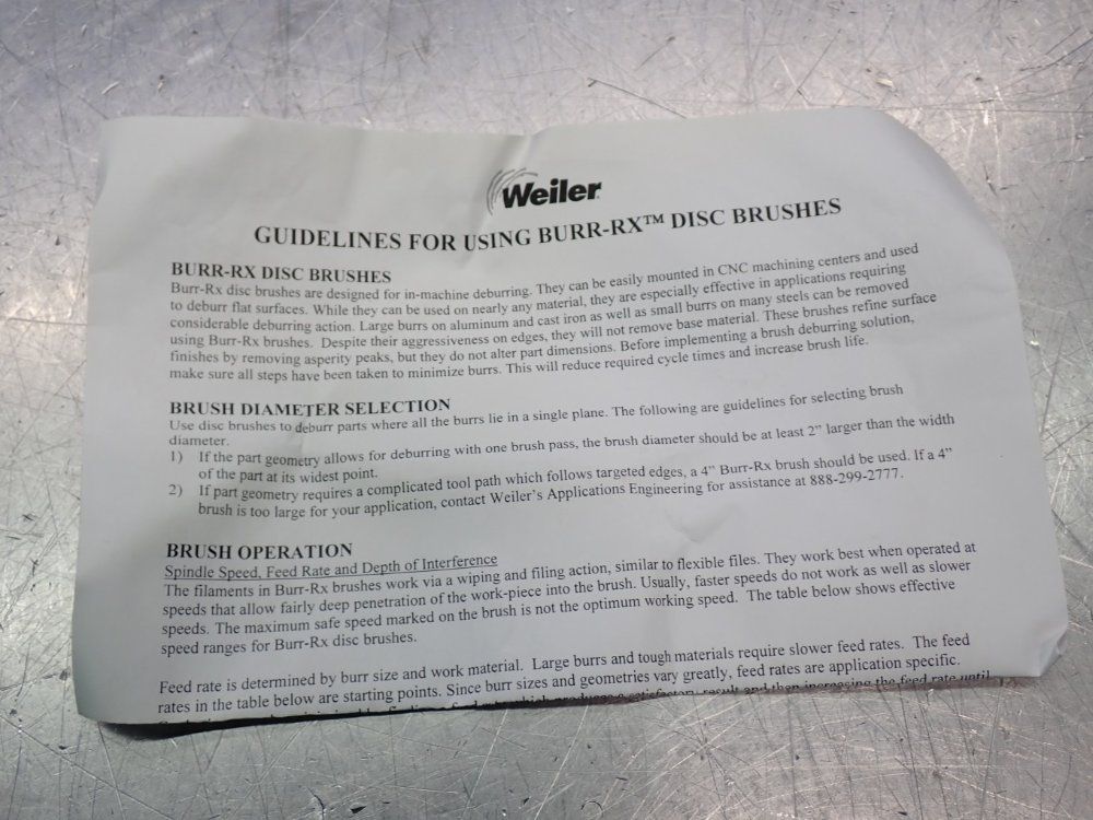 Weiler Ceramic Crimpled Disc Brush