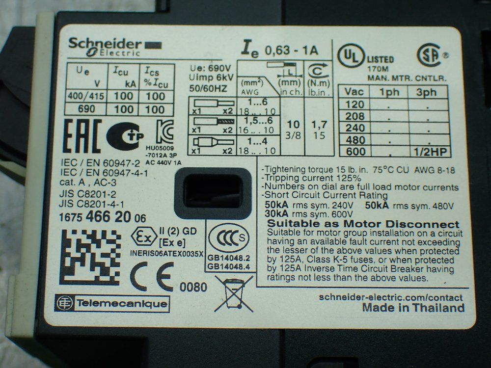 Schneider Electric Motor Circuit Breakers