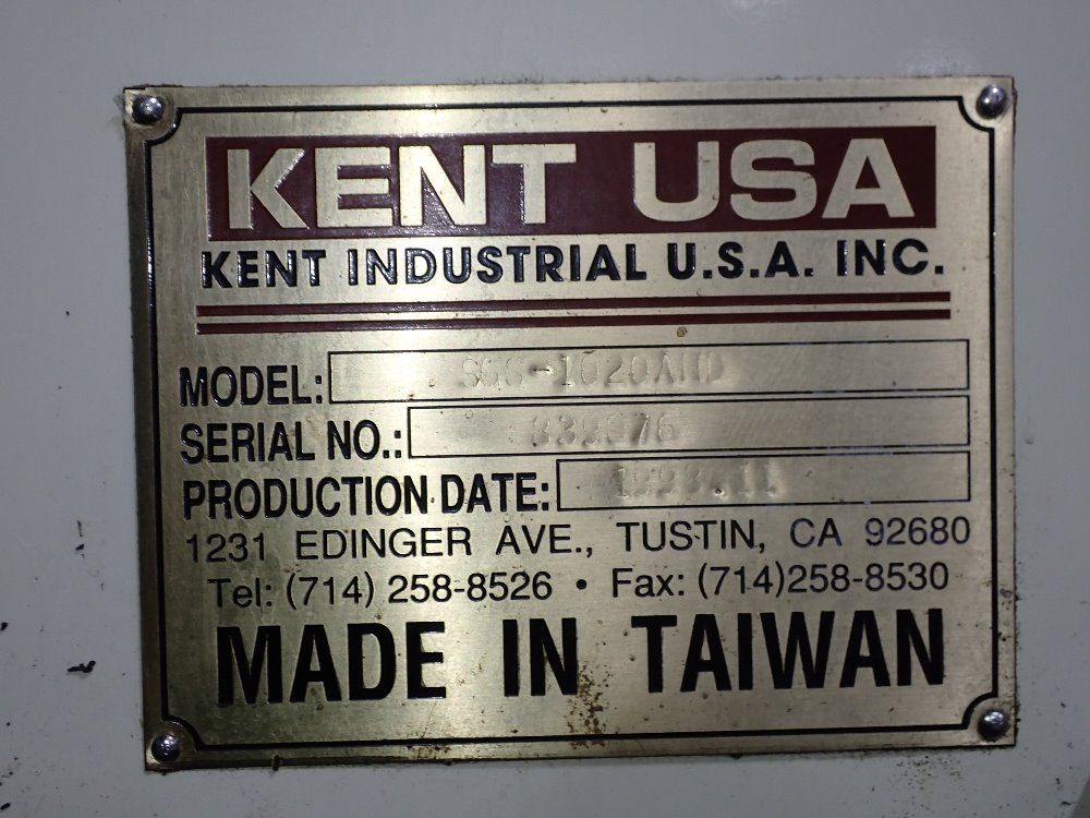 Kent 1998 Kent Sgs1020ahd Surface Grinder