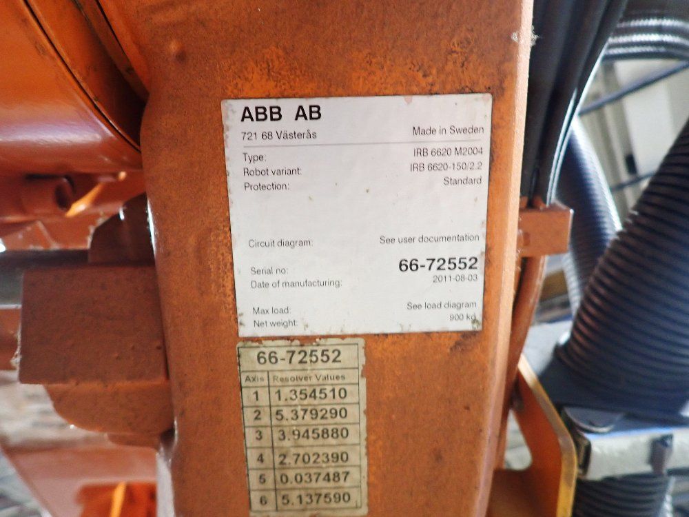 Abb 2011 Abb Irb6620 M2004 Robot