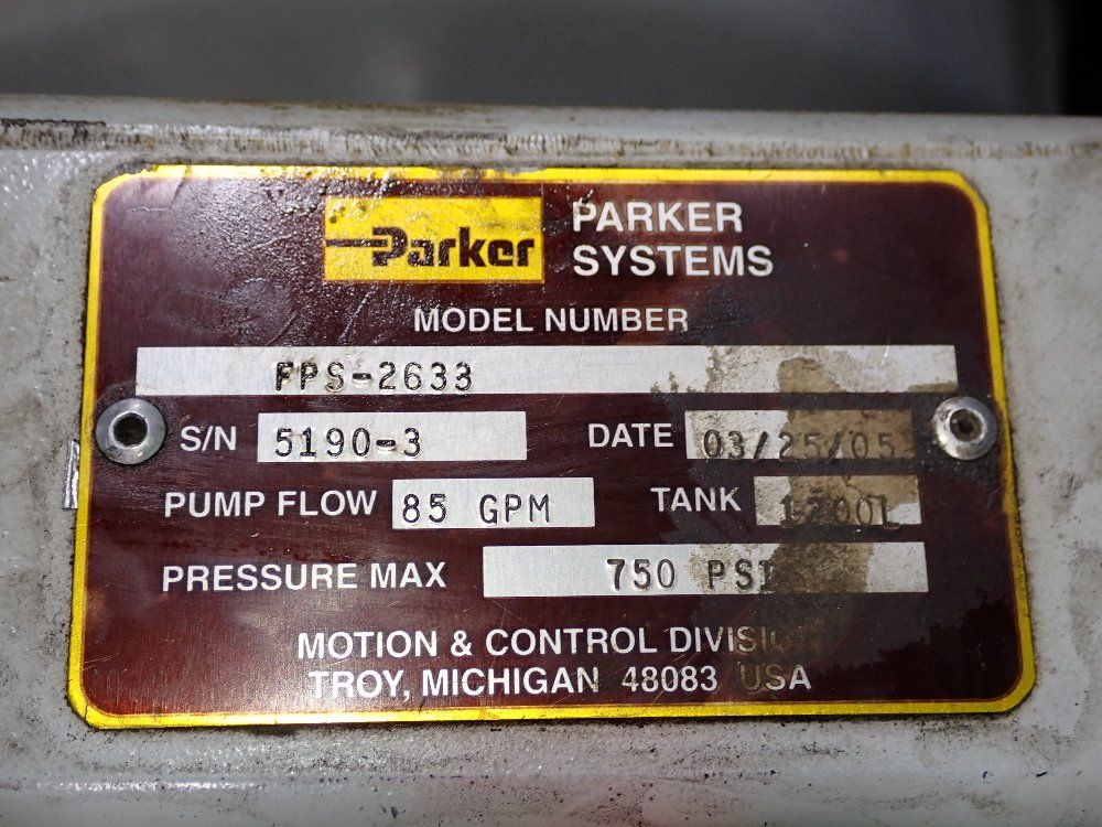 Parker 2005 Parker 40 Hp Pump