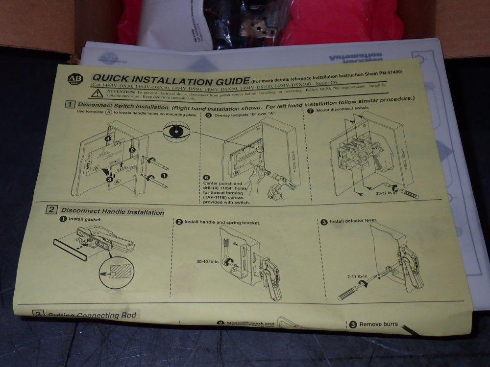 Allen-bradley Disconnect Switch - 1494v-ds30