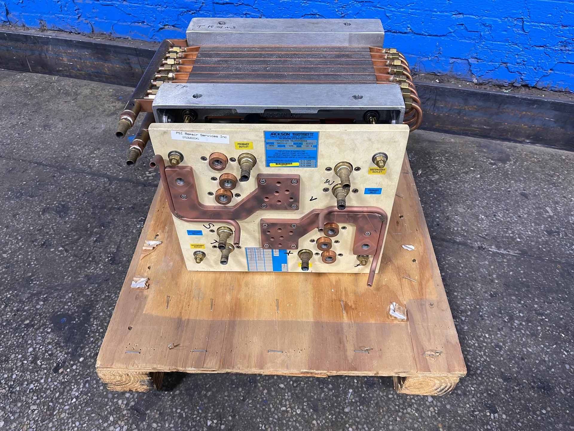 Jackson Transformer Co. Isolation Transformer - 581v1-1