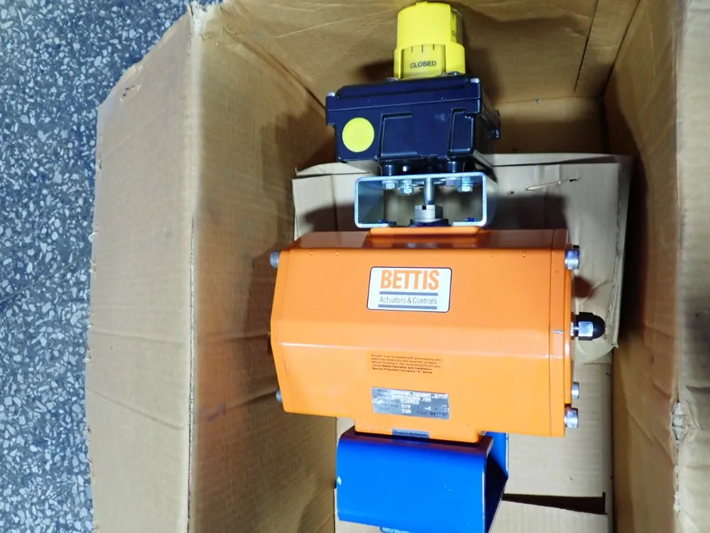 Bettis Actuators And Controls 120 Psig Pneumatic Butterfly Valve Assembly - Dd0350.b2a00k.27k0