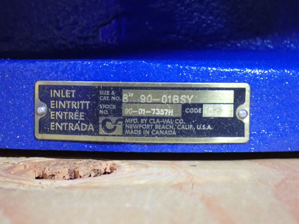 Cla-val Co. Pressure Reducing Valve - 90-01bsy