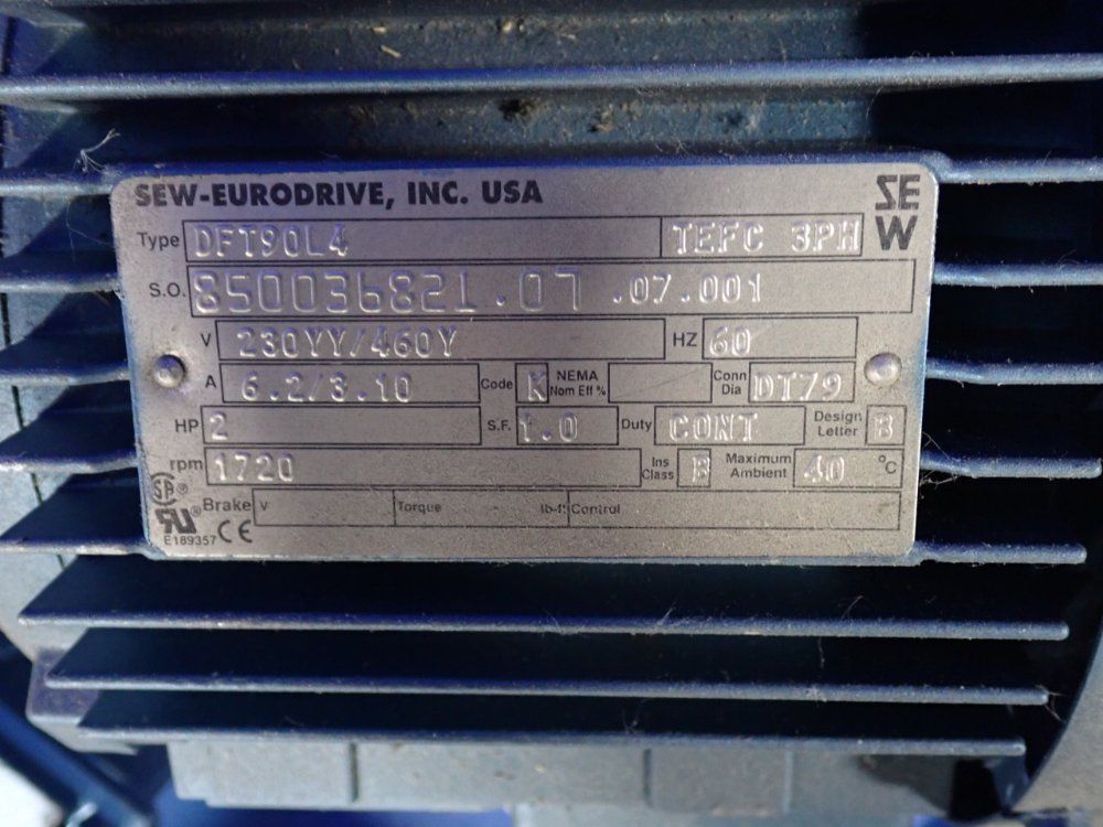 Sew Eurodrive 2 Hp Gear Drive - Dft90l4