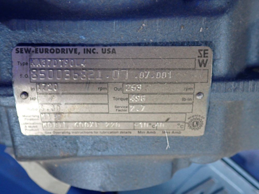 Sew Eurodrive 2 Hp Gear Drive - Dft90l4