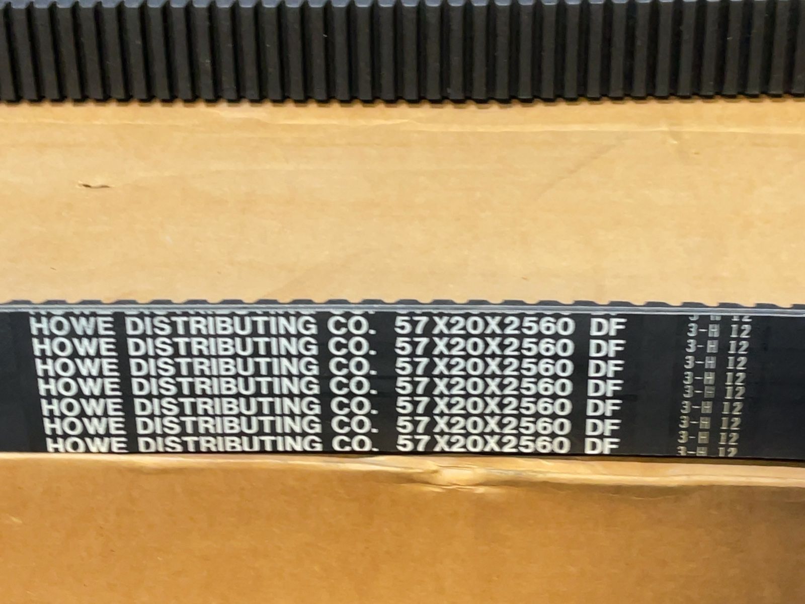 Howe Distribution Company 57x20x2560 Machine Belt - 3-h 12