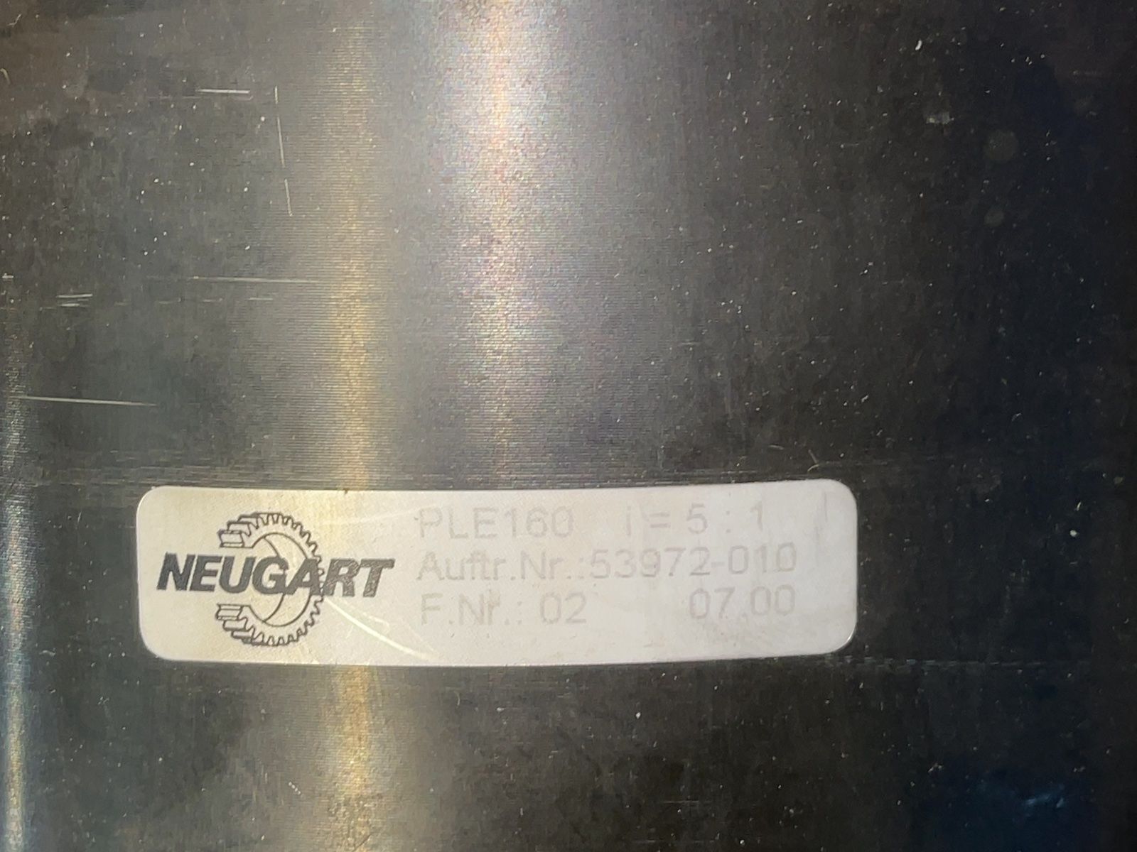 Nuegart Gear Drive - Ple160 / 53972-010