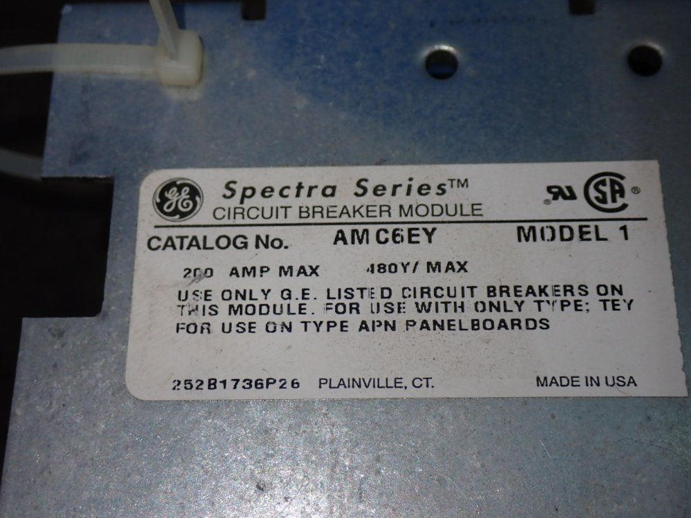 General Electric Model 1 Spectra Circuit Breaker - Amc6ey