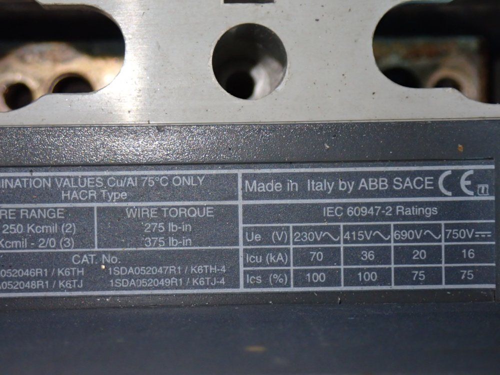 Abb Circuit Breaker - Sace T6n 800