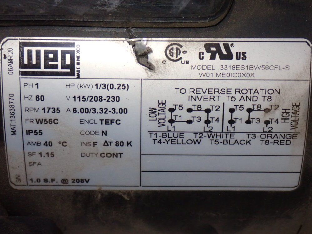 Nord 2071 Lb-in Gearmotor - Sk2si63/h10fb-n56c