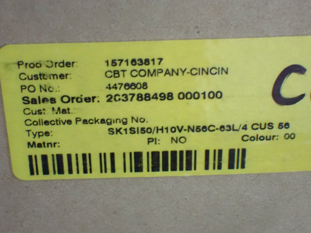 Nord Drivesystems 0.25hp Helical Bevel Gearmotor - 1si50/h10v-n56c-63l/4