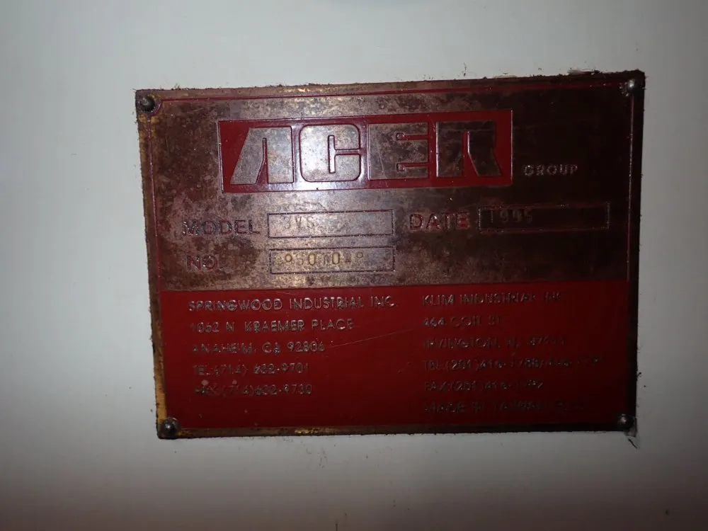Acer 9" X 42" Vertical Mill - 3vs
