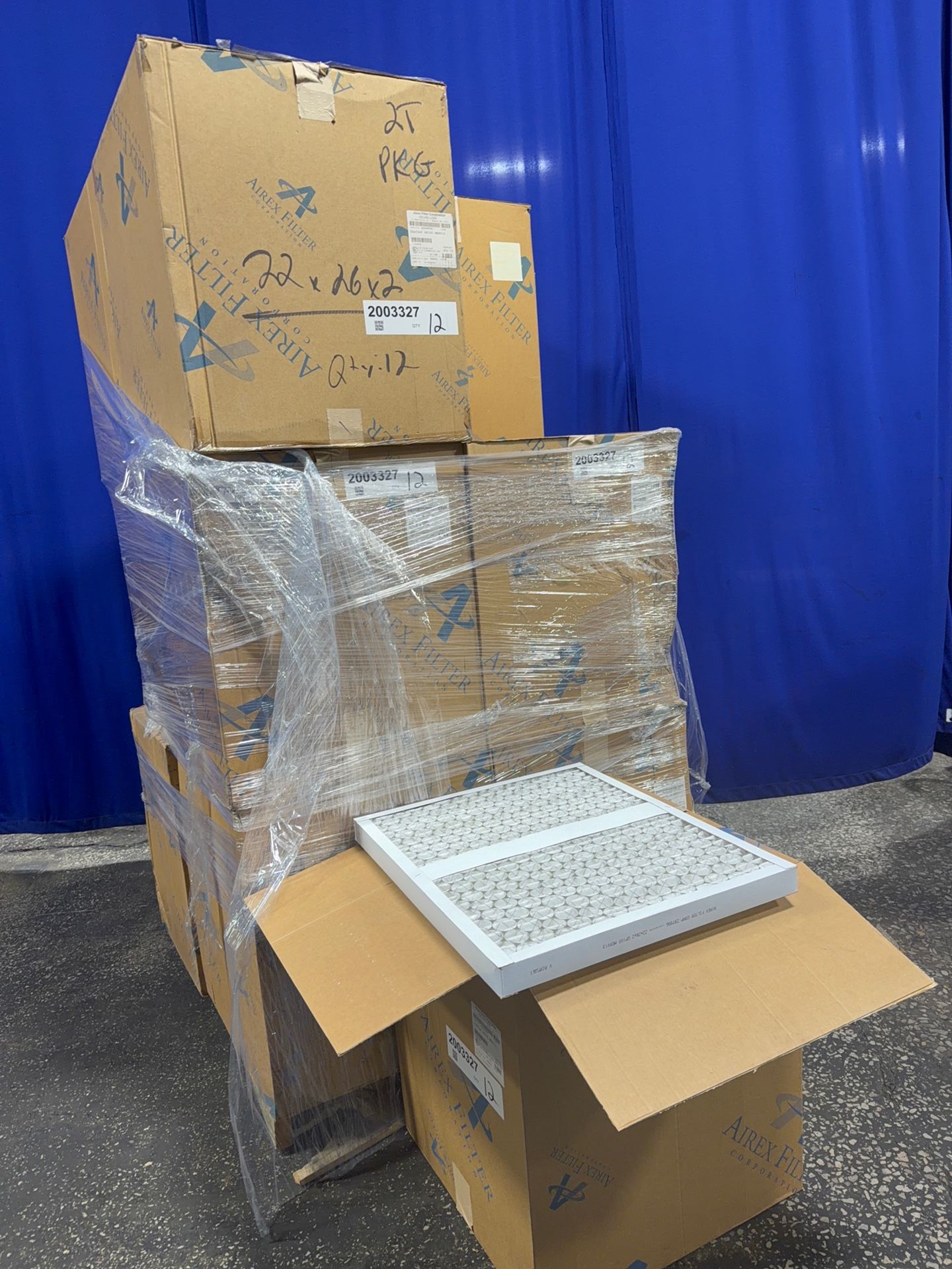 Airex Filter Corporation 22” X 26” X 2” Air Filters - 2003327