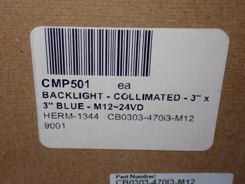 Advanced Illumination 3"x3" Collimated Backlight, Blue - Cmp501 / Cb0303-470i3-m12