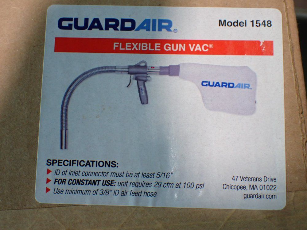 Guardair Flexible Gun Vac Handheld Vacuum - 1548