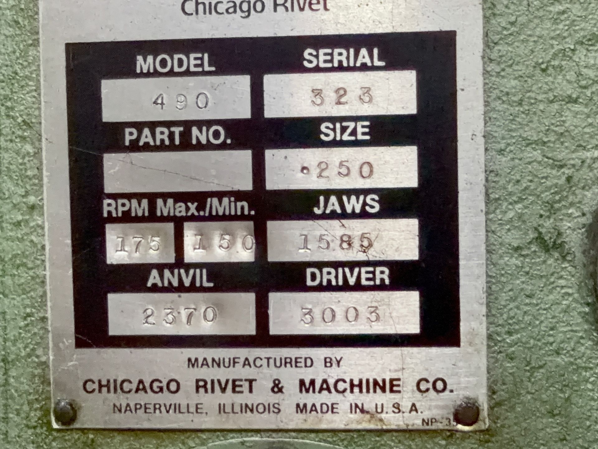 Chicago Rivet 12" Throat Riveter - 490