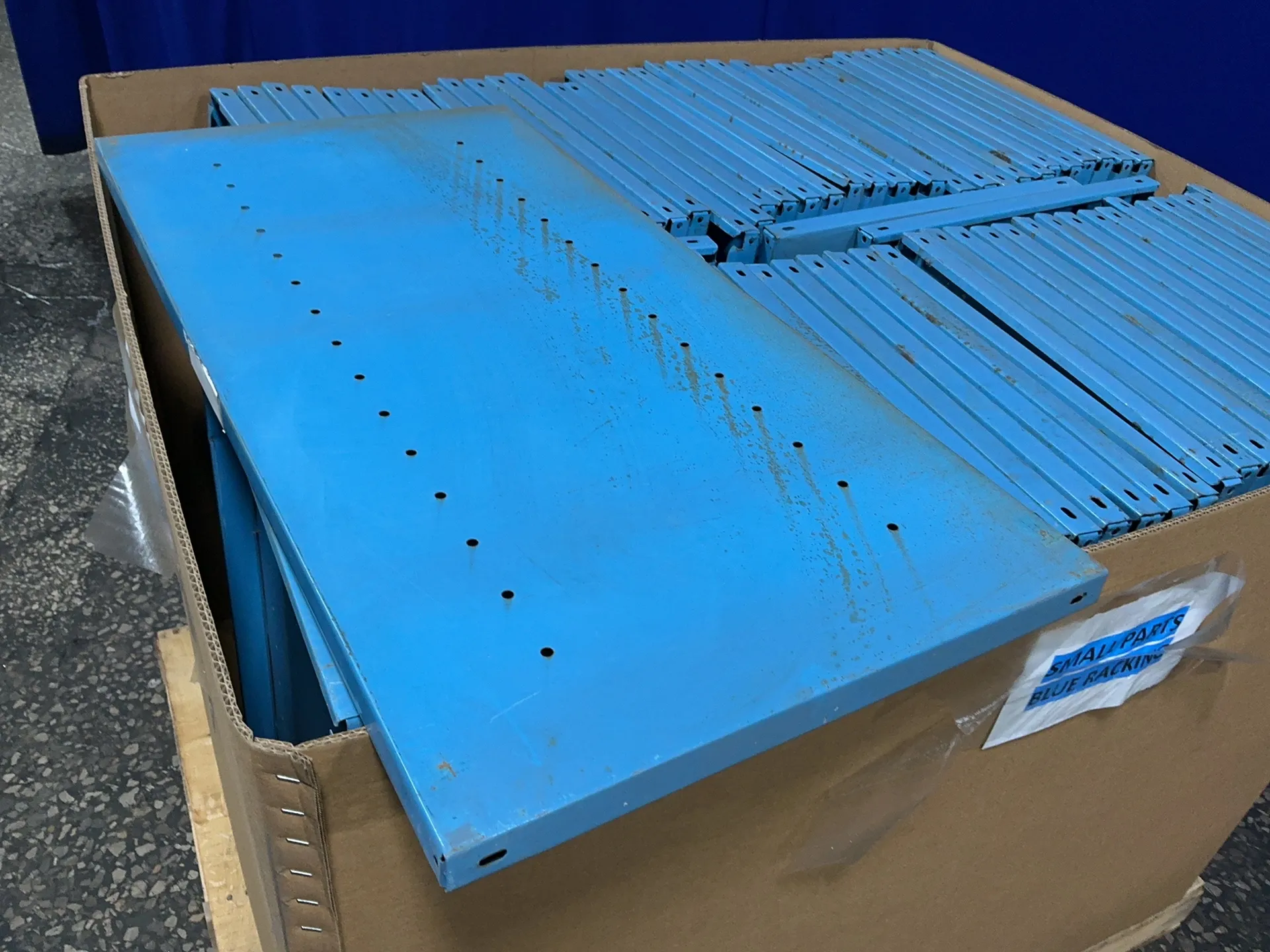 Global Industrial 35.5”x17.5”x1.5” Blue Racking | HGR*24