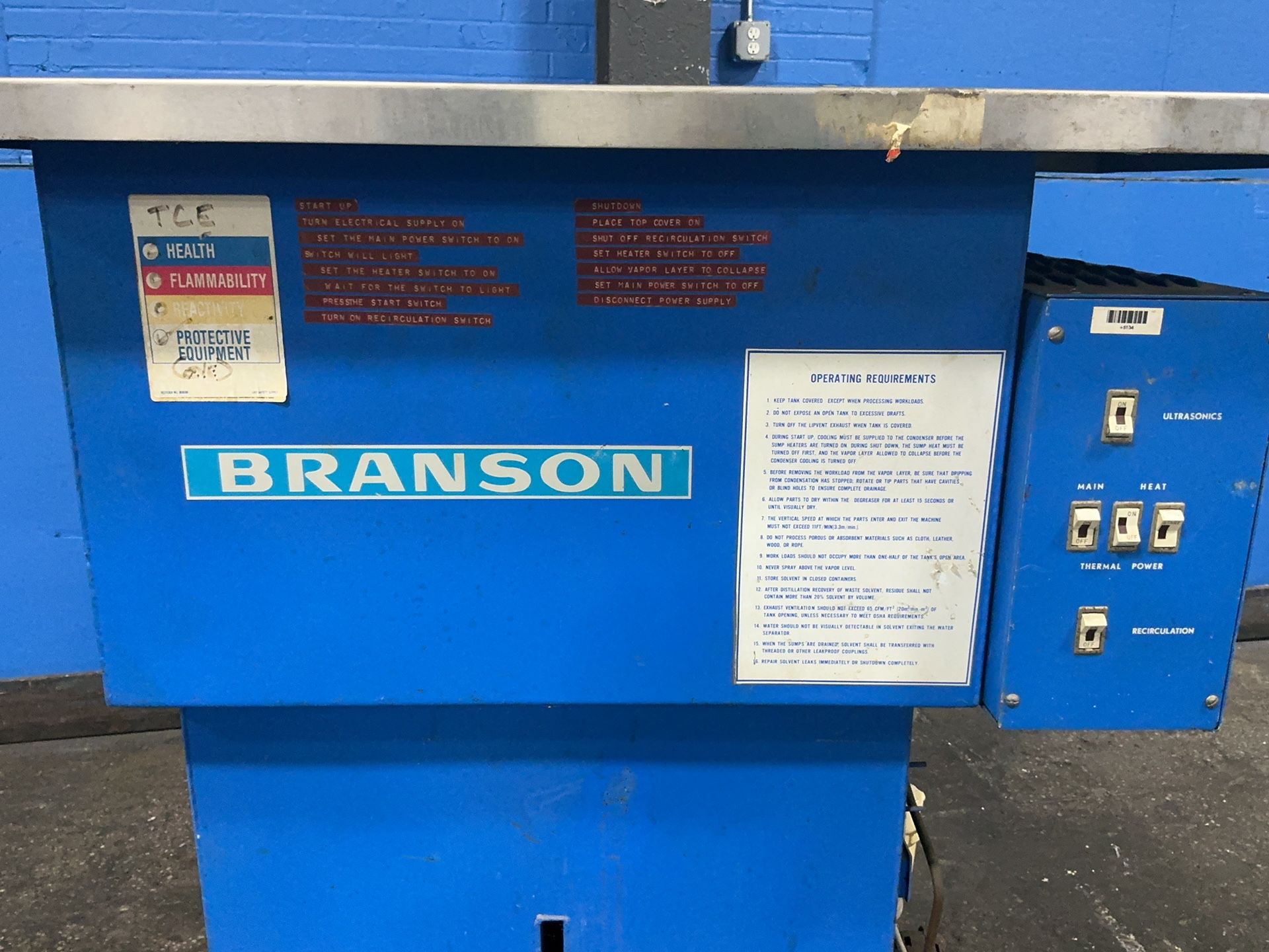 Branson 18” X 28” X 39” Degreaser - Psd-1216-r