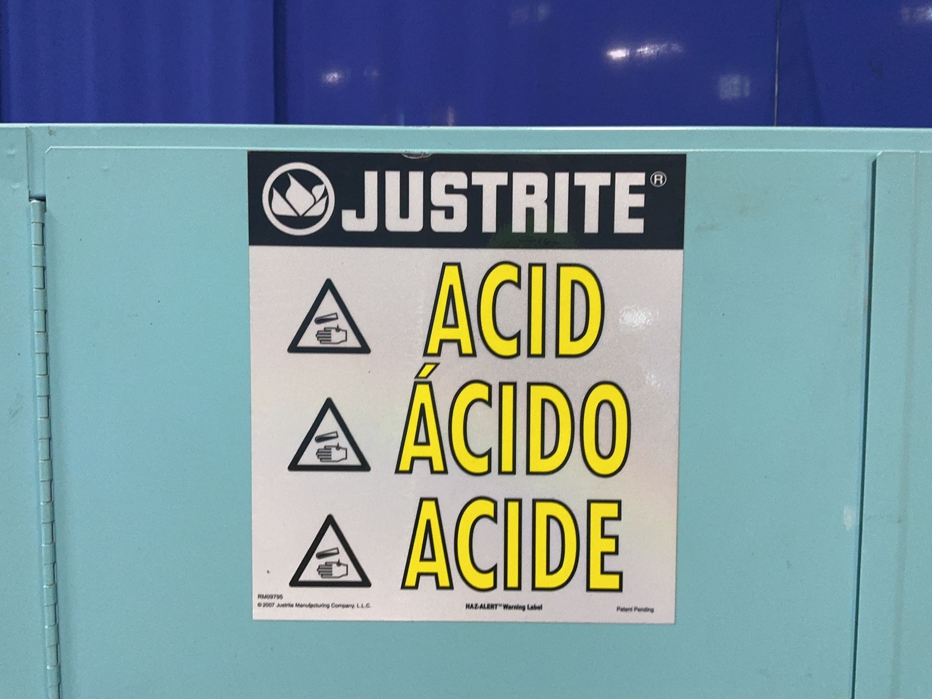 Justrite 2 @ 30 Gal Acid & Corrosive Storage Cabinet - 899062