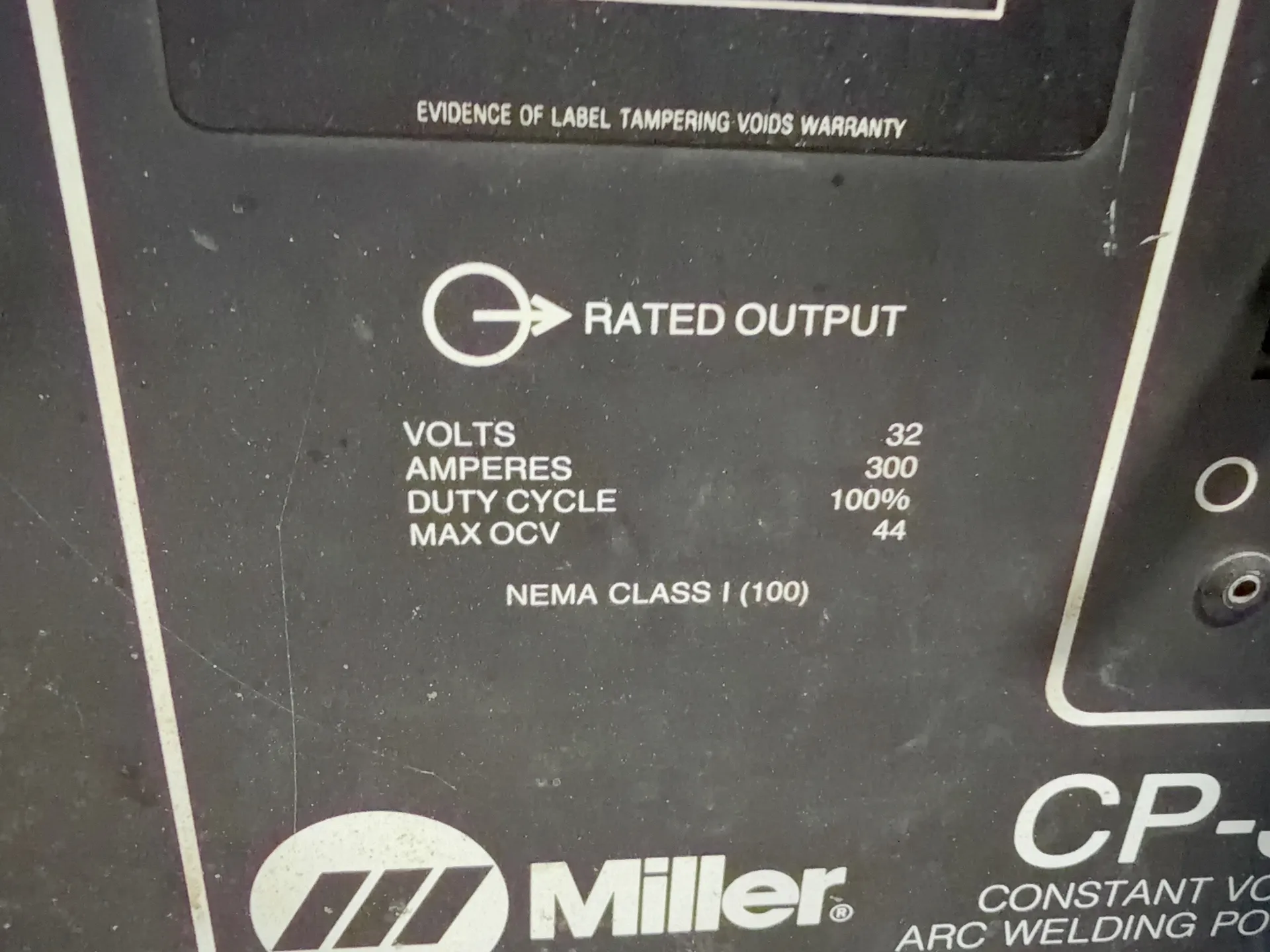 Miller 300 Amp Welder W/ Wire Feeder - Cp-300