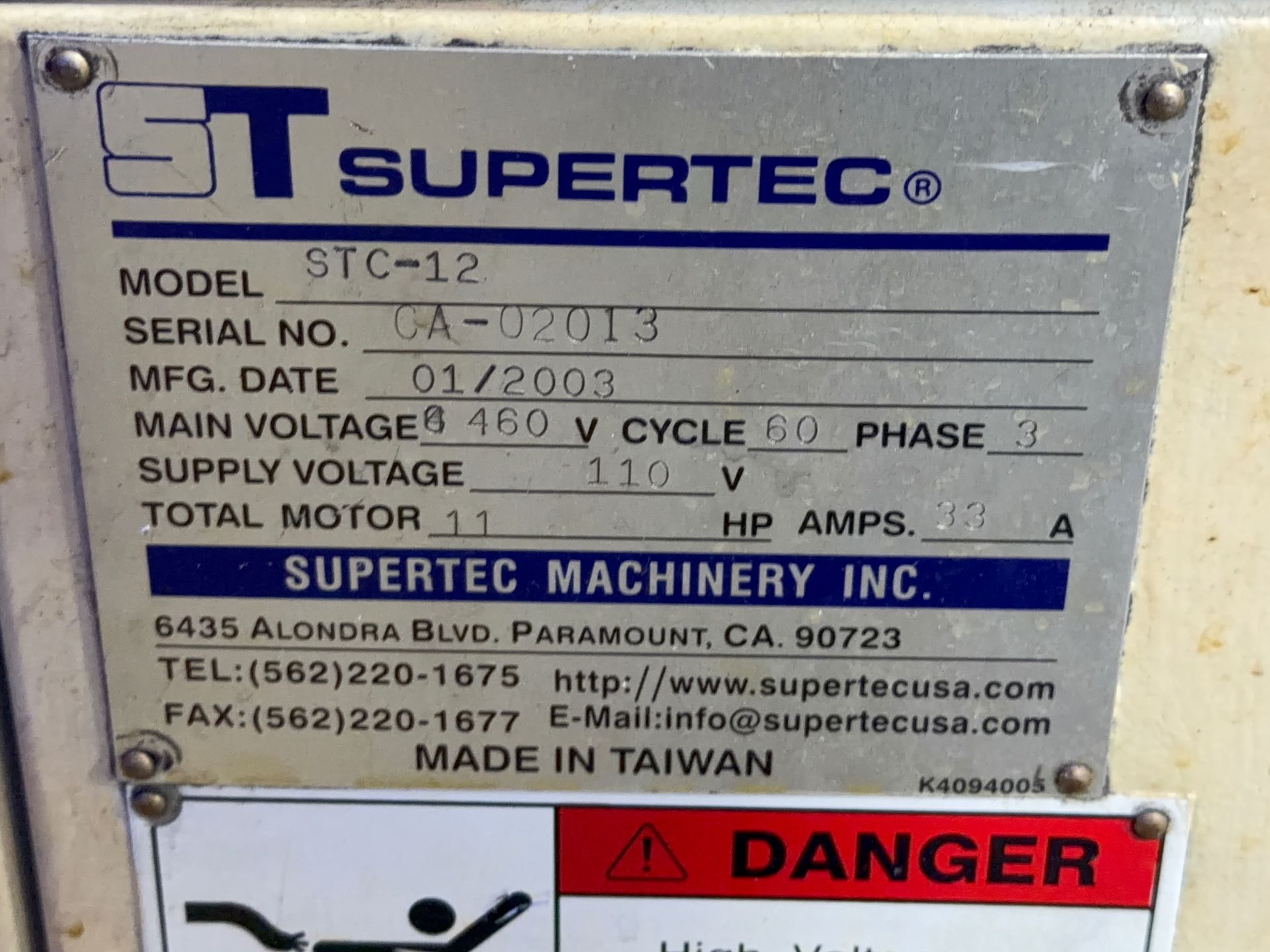 St Supertec Centerless Grinder - Stc-12
