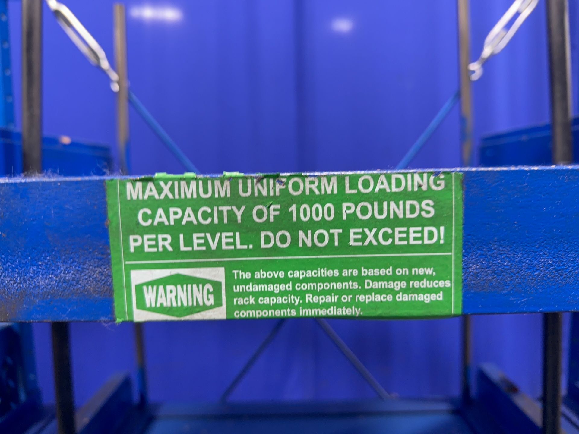 1000 Lbs Per Shelf Die Rack