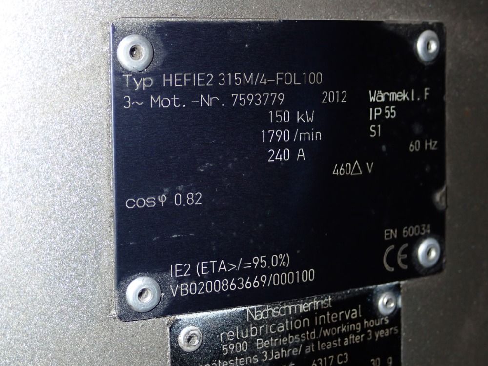 Emod 150 Kw Motor - Hefie2 315m/4-fol100