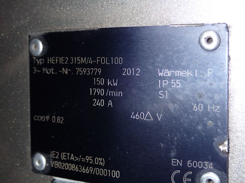 Emod 150 Kw Motor - Hefie2 315m/4-fol100