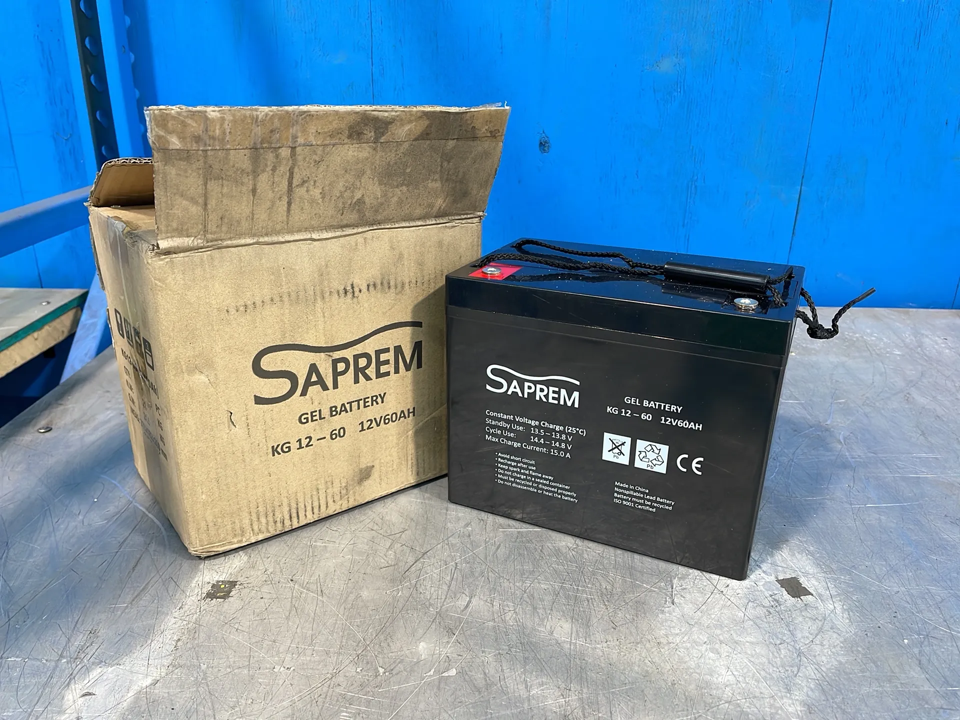 Saprem 12 Volts Gel Battery - Kg 12-60