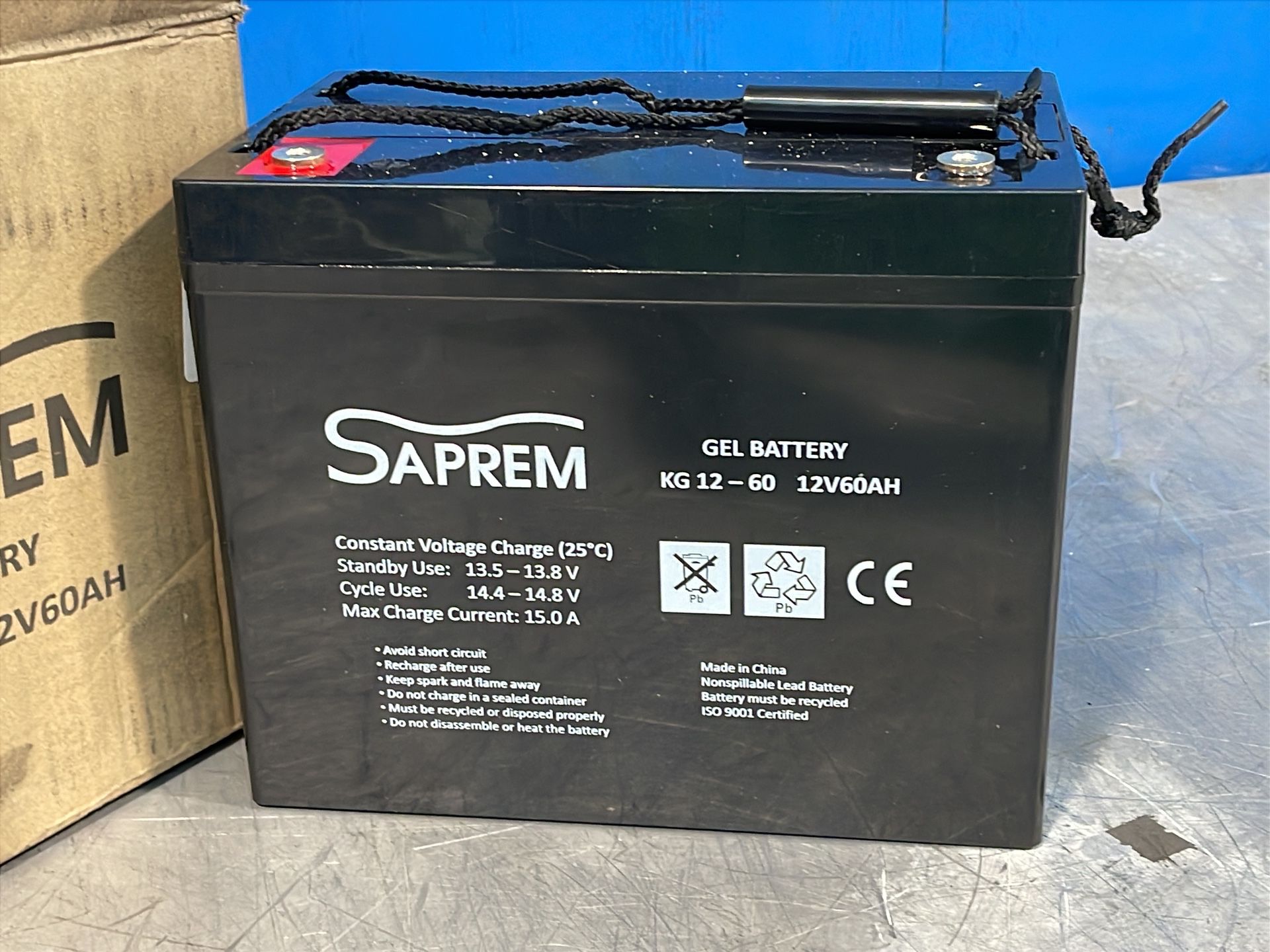 Saprem 12 Volts Gel Battery - Kg 12-60