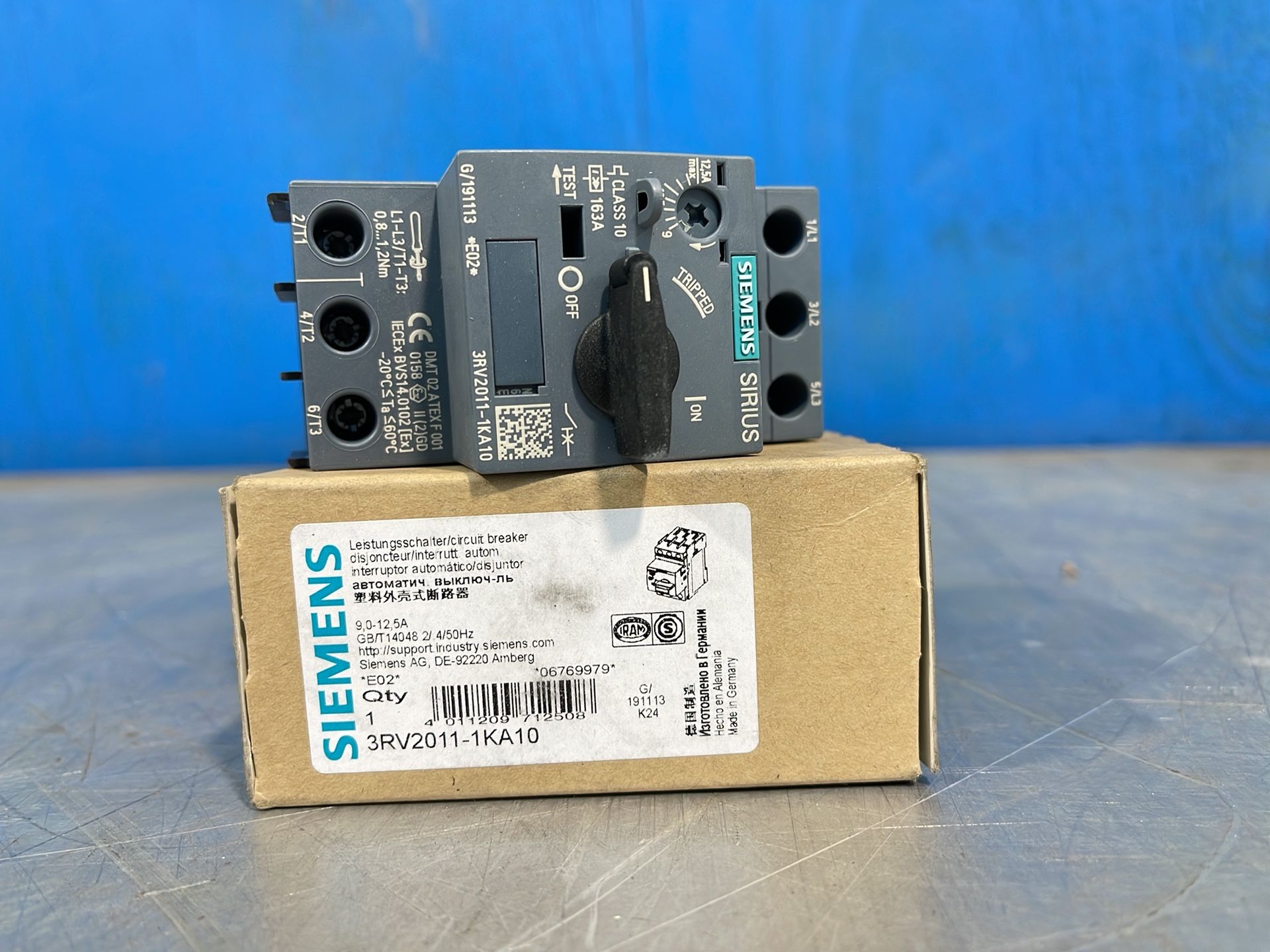Siemens Circuit Breaker - 3rv2011-1ka10