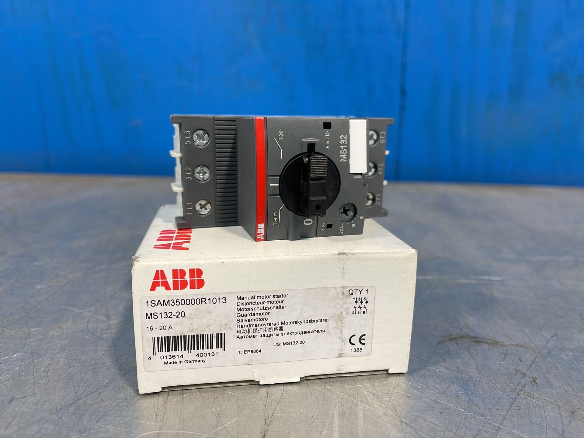 Abb Manual Motor Starter - Ms132-20