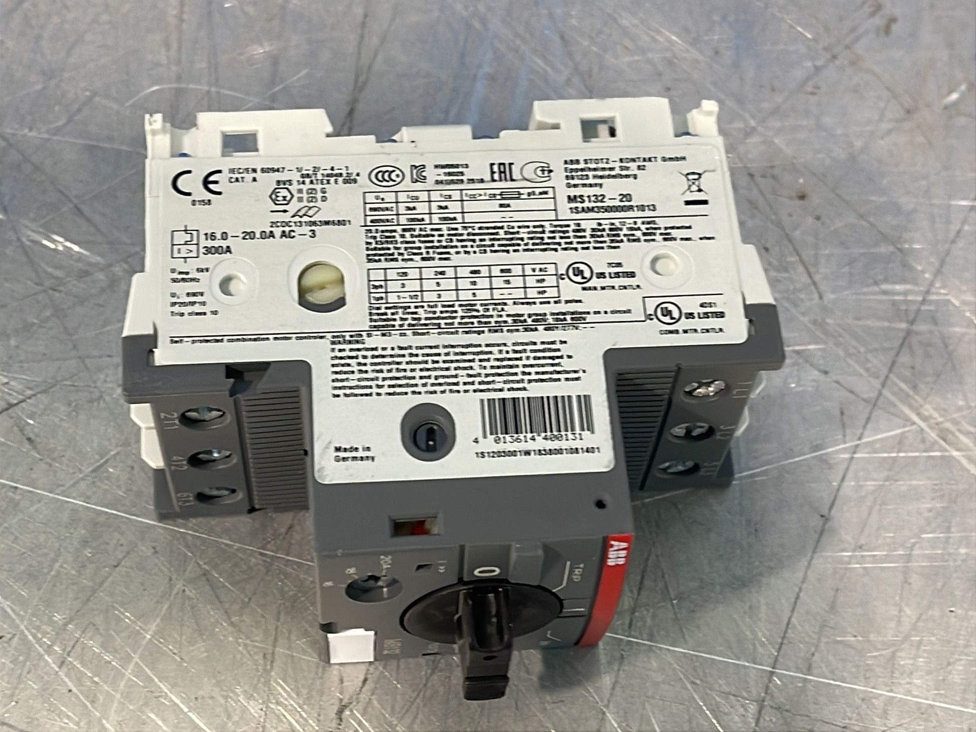 Abb Manual Motor Starter - Ms132-20